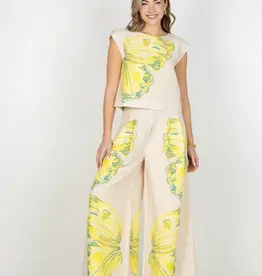 J.HOFFMAN'S Paisley Pant- Clouded Yellow