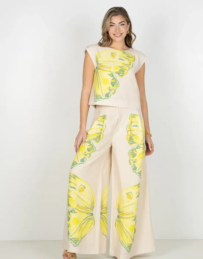 J.HOFFMAN'S Paisley Pant- Clouded Yellow