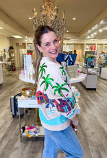 J.HOFFMAN'S Beach Scene Sweatshirt- Beige