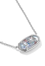 KENDRA SCOTT Elisa USA Pendant Necklace in Red, White & Blue Illusion