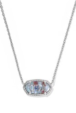 KENDRA SCOTT Elisa USA Pendant Necklace in Red, White & Blue Illusion