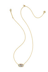 KENDRA SCOTT Elisa USA Pendant Necklace in Red, White & Blue Illusion