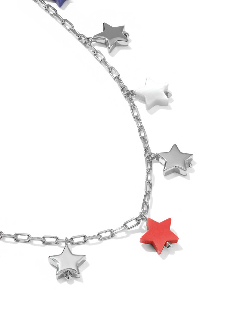 KENDRA SCOTT Camila Strand Necklace in Red, White & Blue