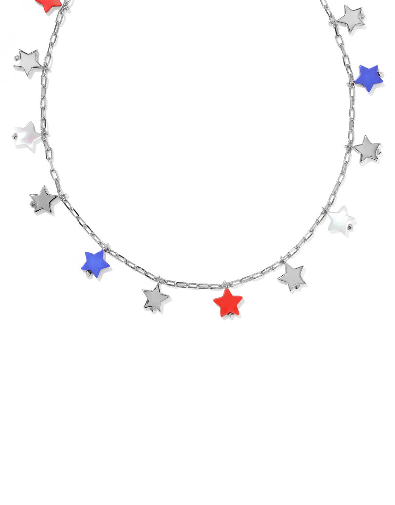 KENDRA SCOTT Camila Strand Necklace in Red, White & Blue