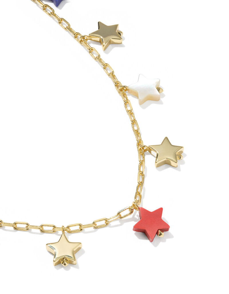 KENDRA SCOTT Camila Strand Necklace in Red, White & Blue