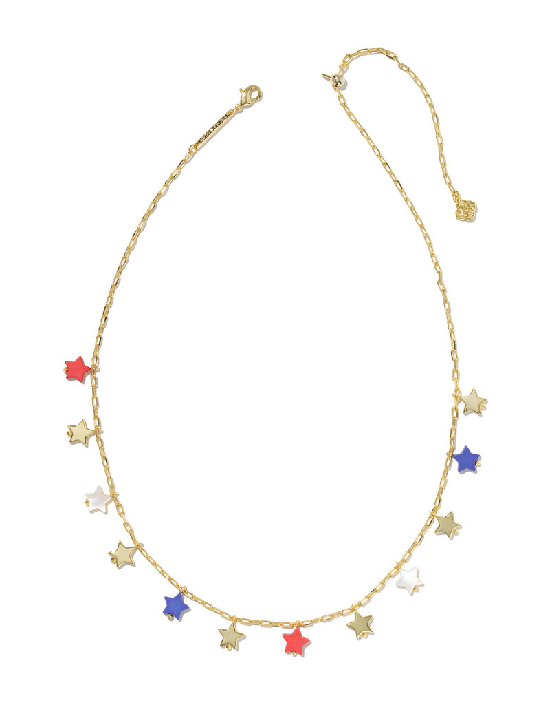 KENDRA SCOTT Camila Strand Necklace in Red, White & Blue