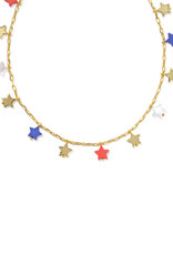 KENDRA SCOTT Camila Strand Necklace in Red, White & Blue