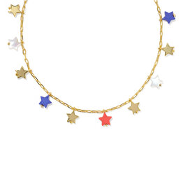 KENDRA SCOTT Camila Strand Necklace in Red, White & Blue