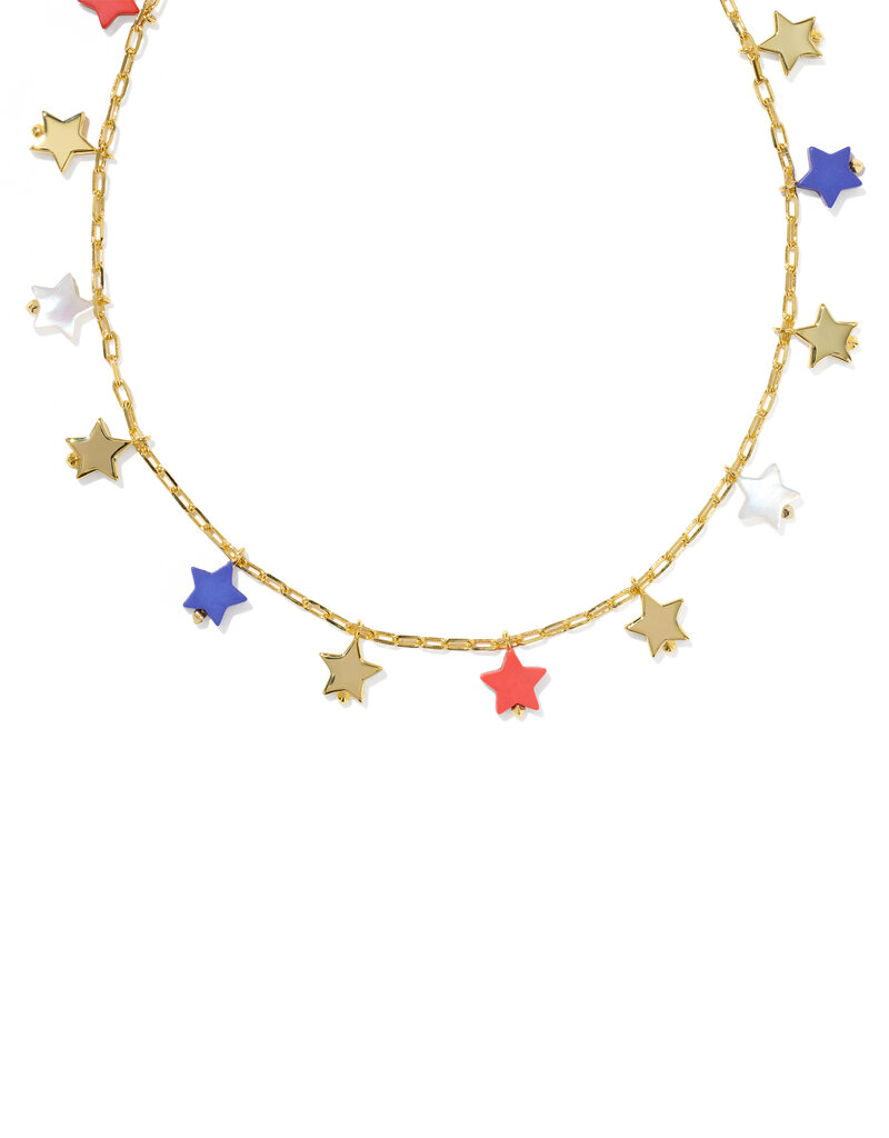 KENDRA SCOTT Camila Strand Necklace in Red, White & Blue