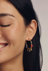 KENDRA SCOTT Camila Hoop Earrings in Red, White & Blue