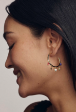 KENDRA SCOTT Camila Hoop Earrings in Red, White & Blue