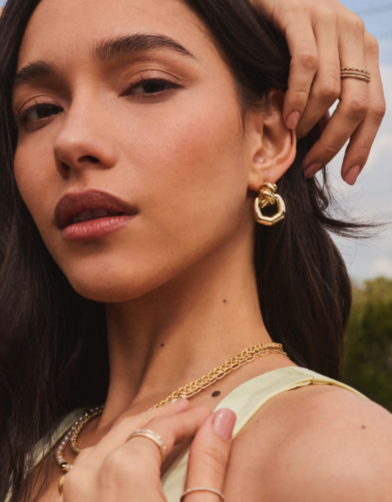 KENDRA SCOTT Parker Knot Open Frame Earrings