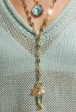 KENDRA SCOTT Parker Fish Long Charm Necklace