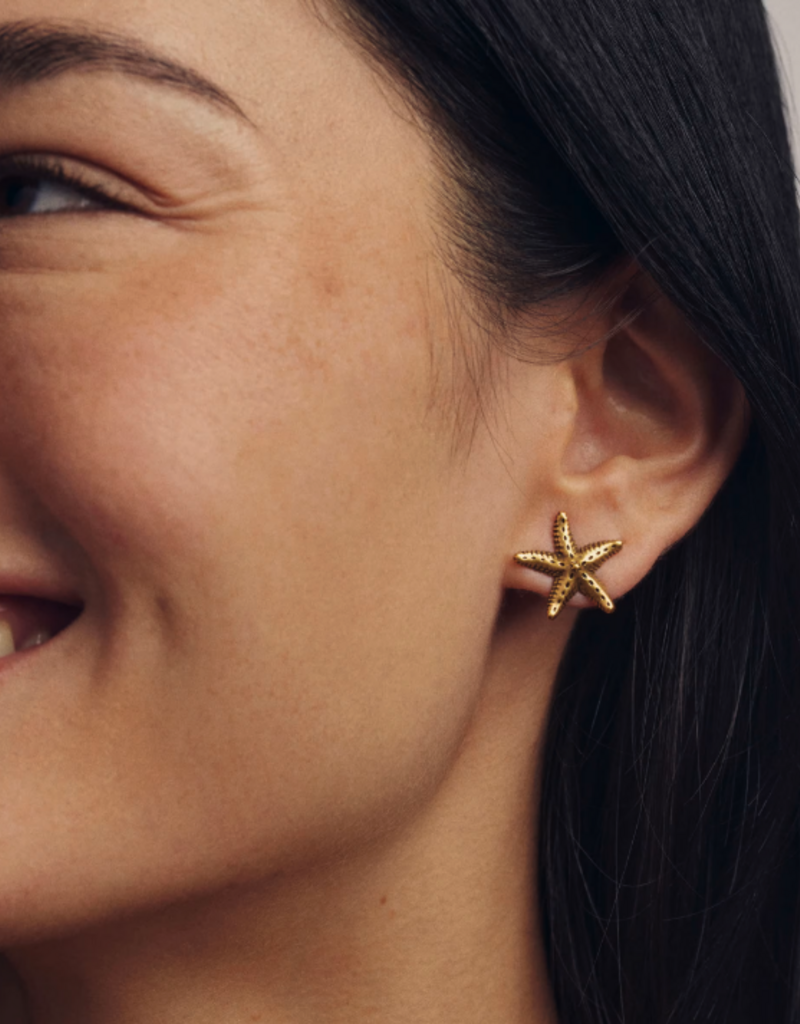 KENDRA SCOTT Parker Starfish Metal Stud Earrings