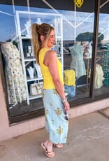 J.HOFFMAN'S Cream Drop Top- Yellow