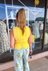 J.HOFFMAN'S Cream Drop Top- Yellow