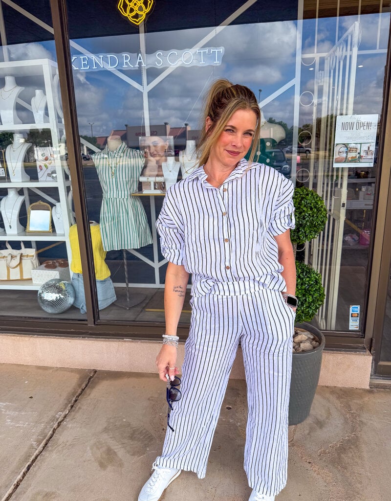 J.HOFFMAN'S Simply Striped Top