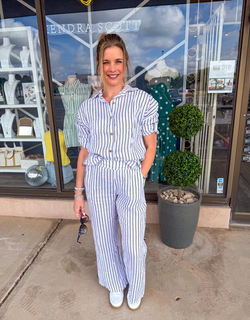 J.HOFFMAN'S Simply Striped Top