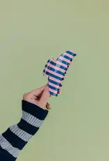 J.HOFFMAN'S Oversized Claw- Pink & Blue Stripe