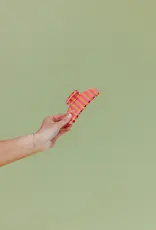 J.HOFFMAN'S Oversized Claw- Mustard & Pink Stripe