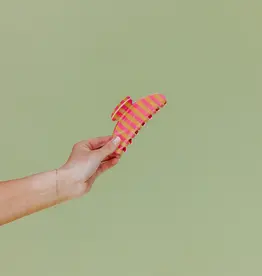 J.HOFFMAN'S Oversized Claw- Mustard & Pink Stripe