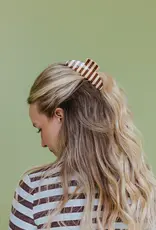 J.HOFFMAN'S Oversized Claw- Brown & Cream Stripe