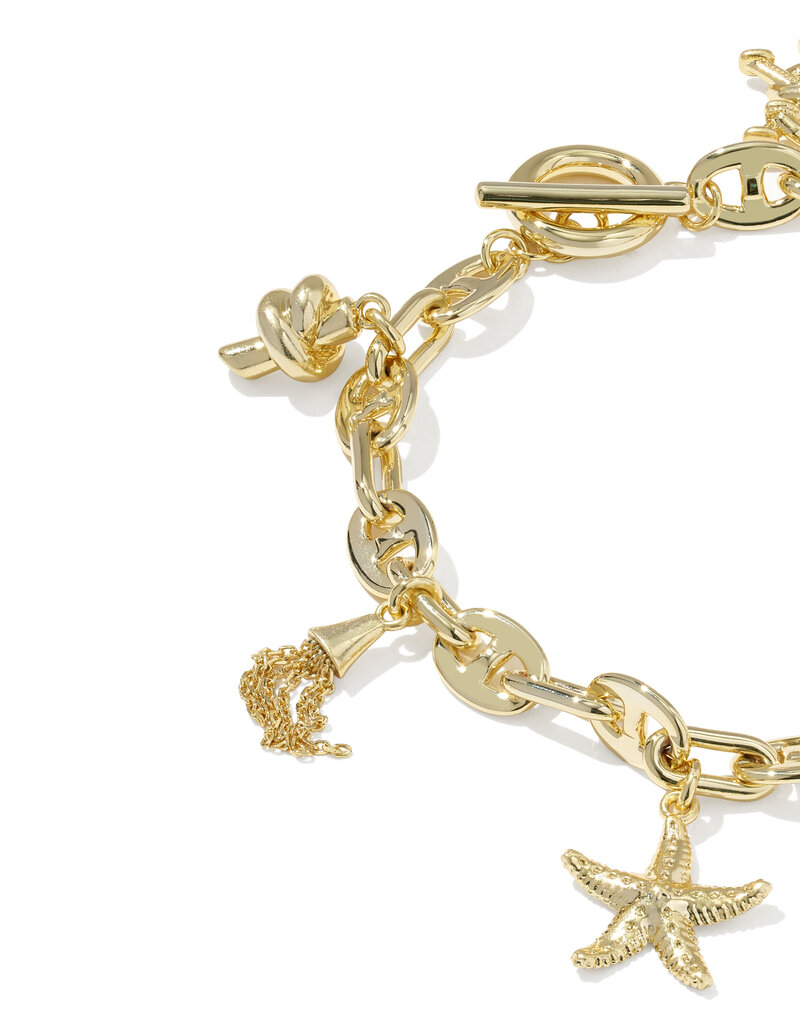 KENDRA SCOTT Parker Charm Bracelet in Freshwater Pearl