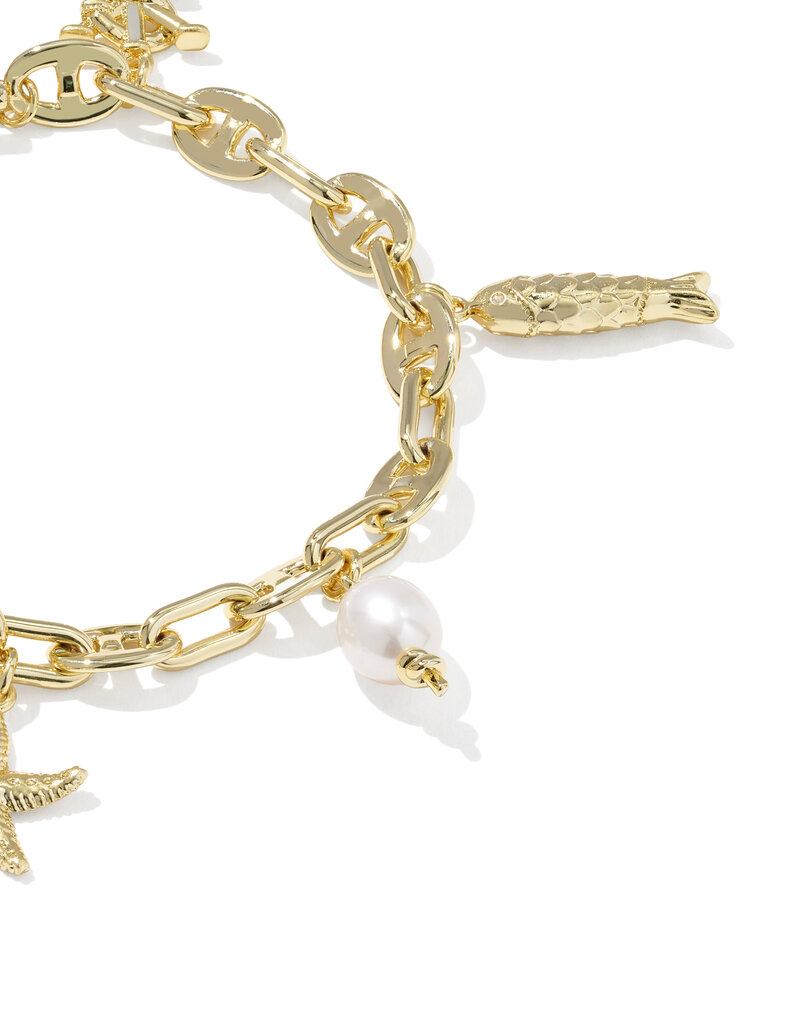 KENDRA SCOTT Parker Charm Bracelet in Freshwater Pearl