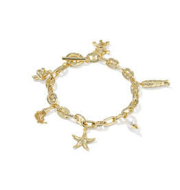 KENDRA SCOTT Parker Charm Bracelet in Freshwater Pearl