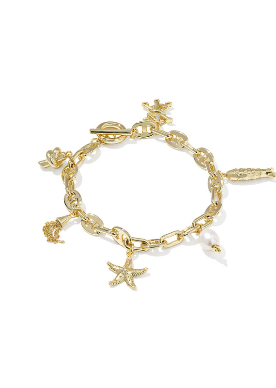 KENDRA SCOTT Parker Charm Bracelet in Freshwater Pearl