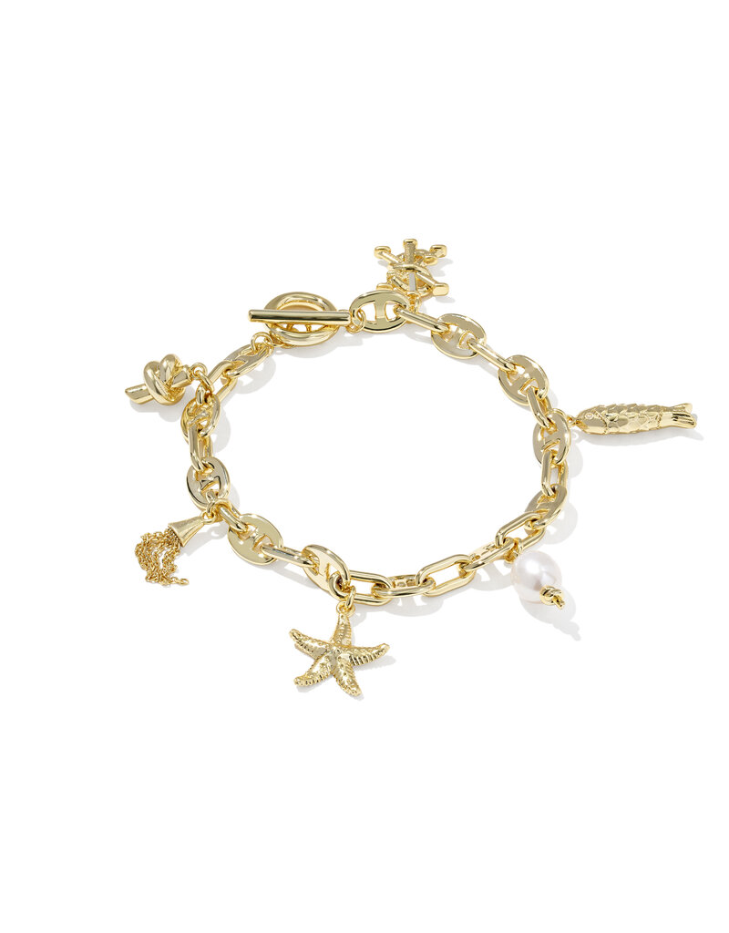 KENDRA SCOTT Parker Charm Bracelet in Freshwater Pearl