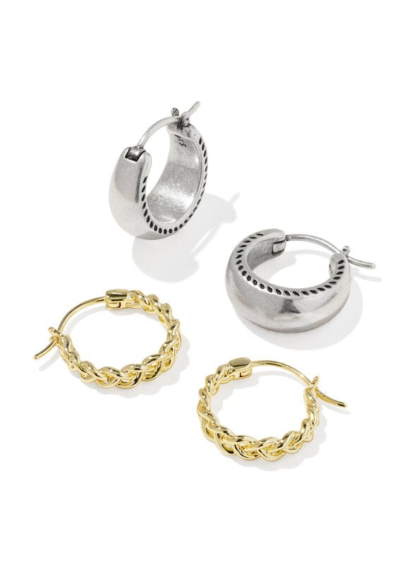 KENDRA SCOTT Gabriella Set Huggie Earrings