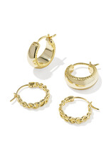 KENDRA SCOTT Gabriella Set Huggie Earrings