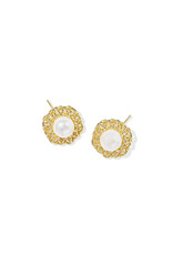 KENDRA SCOTT Gabriella Pearl Stud Earrings