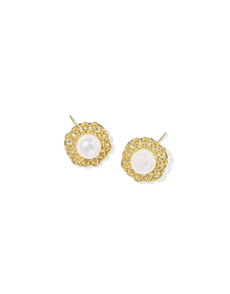 KENDRA SCOTT Gabriella Pearl Stud Earrings