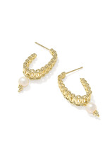 KENDRA SCOTT Gabriella Pearl Hoop Earrings