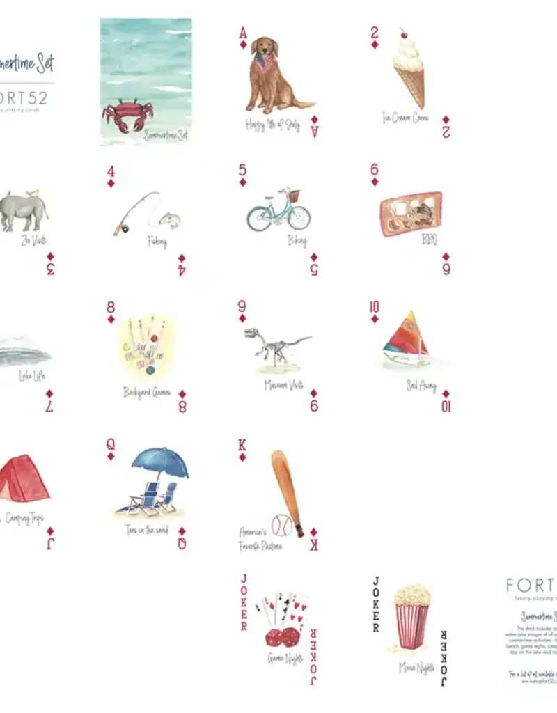 J.HOFFMAN'S Summertime Set Playing Cards