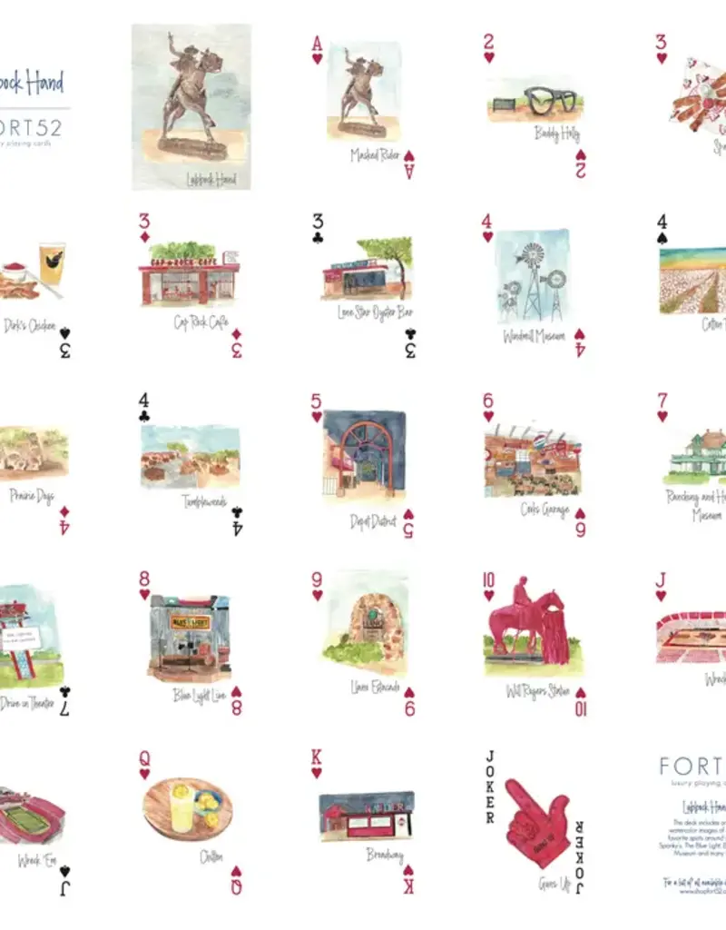 J.HOFFMAN'S Lubbock Hand Playing Cards