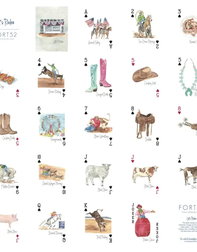 J.HOFFMAN'S Lets Rodeo Playing Cards
