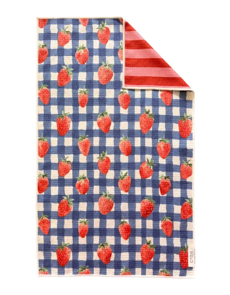 J.HOFFMAN'S Berry Sweet Picnic Reversible Hand Towel