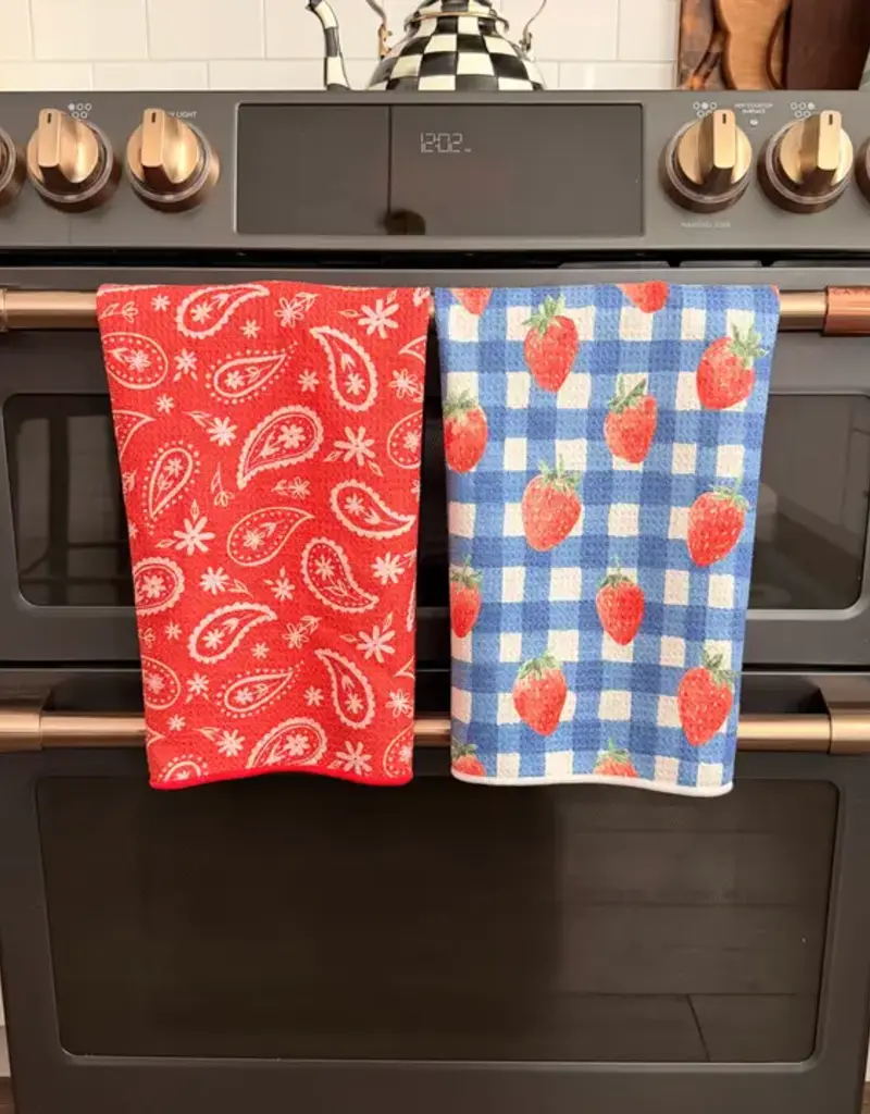 J.HOFFMAN'S Berry Sweet Picnic Reversible Hand Towel