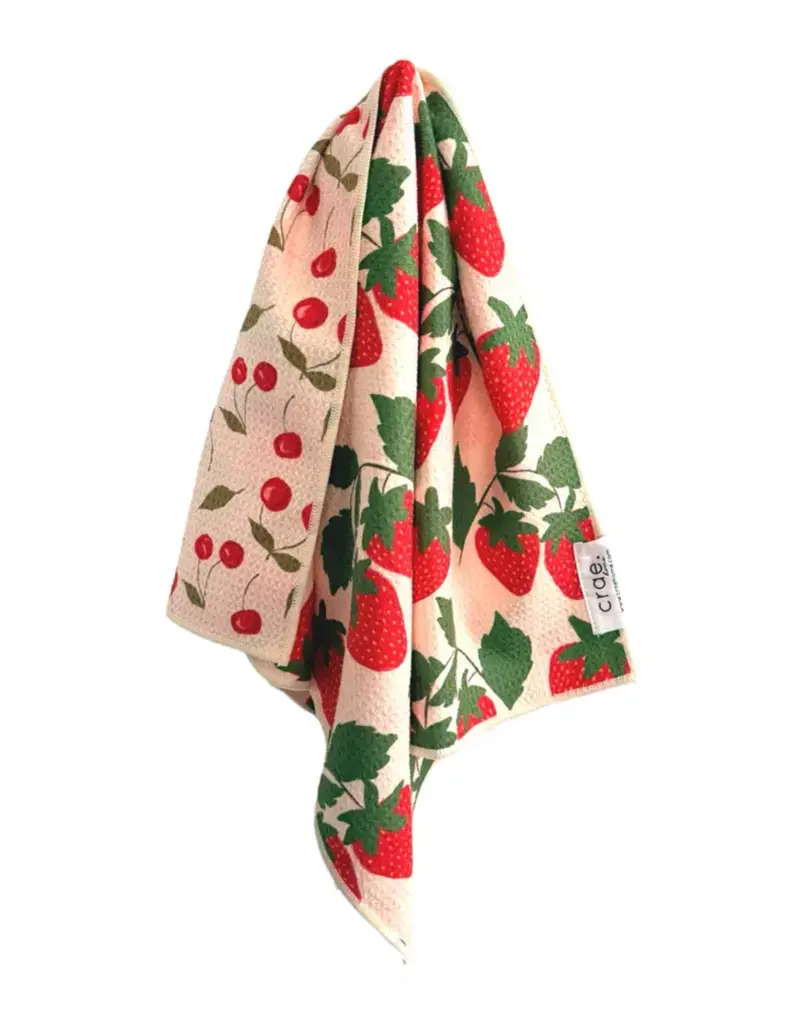 J.HOFFMAN'S Berries & Cherries Reversible Hand Towel