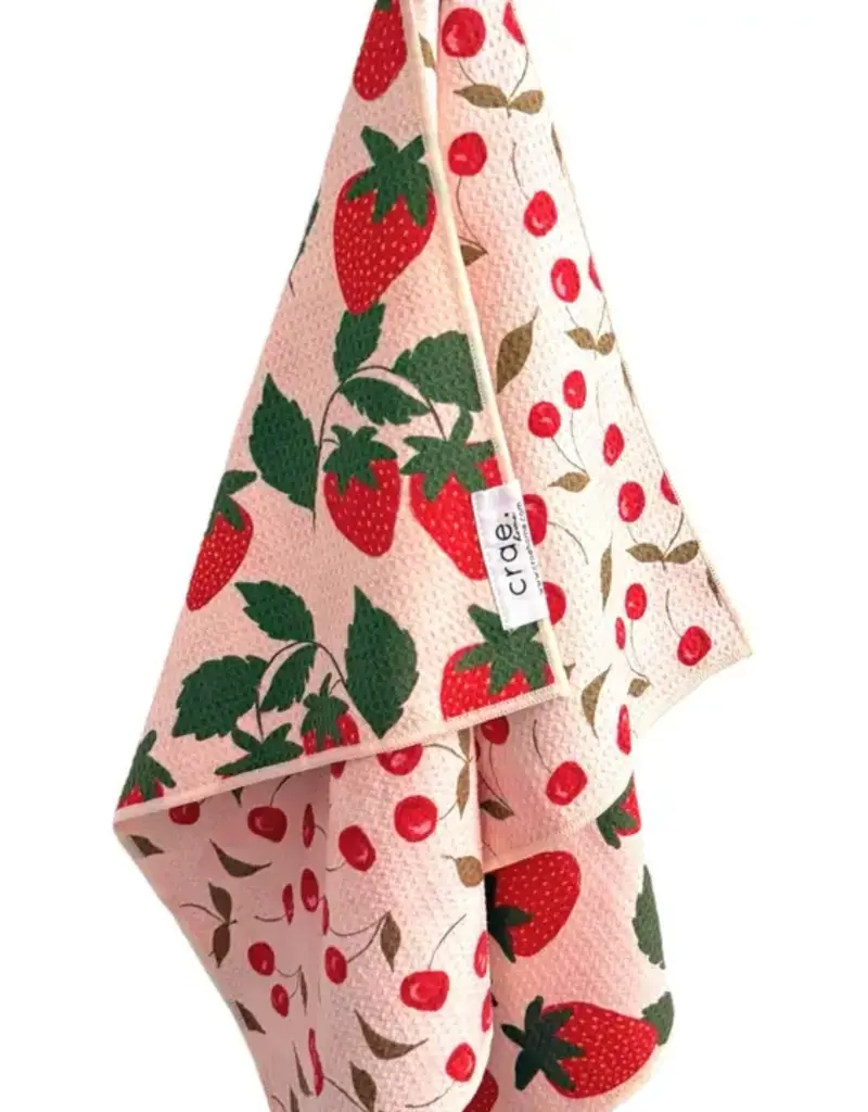 J.HOFFMAN'S Berries & Cherries Reversible Hand Towel