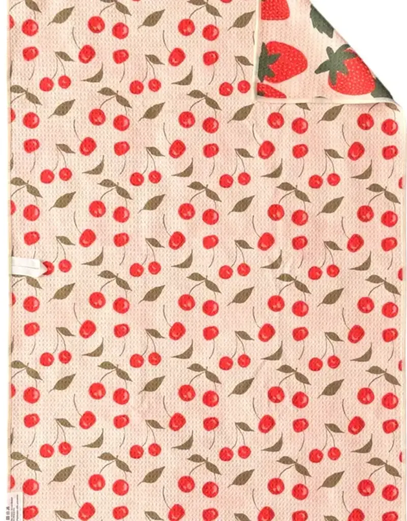 J.HOFFMAN'S Berries & Cherries Reversible Hand Towel