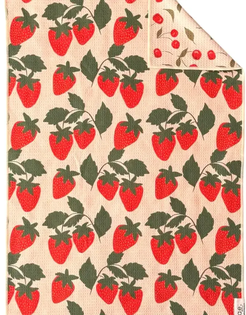 J.HOFFMAN'S Berries & Cherries Reversible Hand Towel