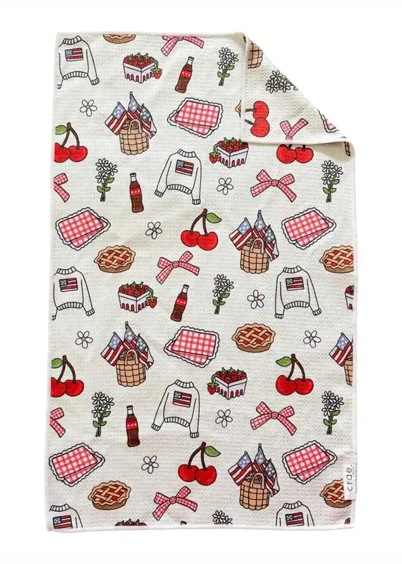 J.HOFFMAN'S Summer Social Double Sided Hand Towel
