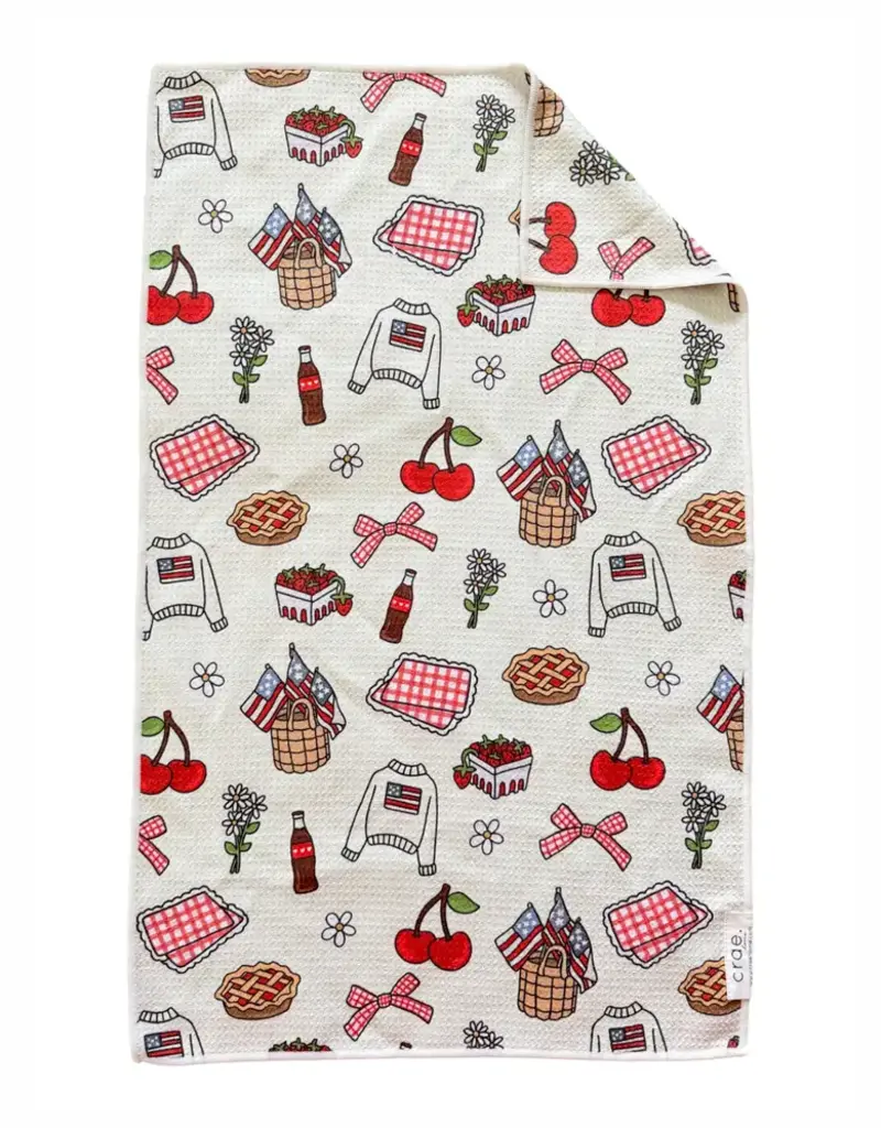 J.HOFFMAN'S Summer Social Double Sided Hand Towel