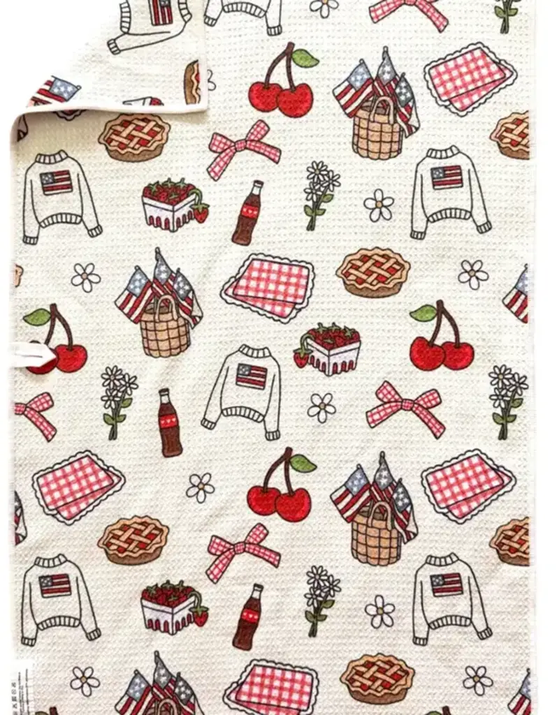 J.HOFFMAN'S Summer Social Double Sided Hand Towel