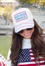 J.HOFFMAN'S God Bless American Trucker Hat