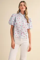 J.HOFFMAN'S Cloudy Top in Sky Blue